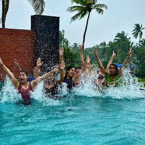Employees participating in team events and workplace activities at FinEdge