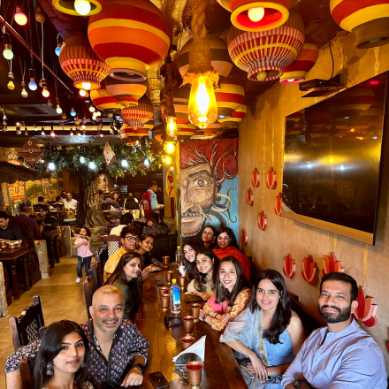 Employees participating in team events and workplace activities at FinEdge