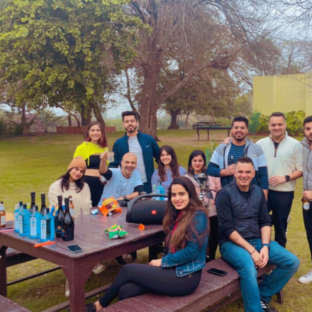 Employees participating in team events and workplace activities at FinEdge