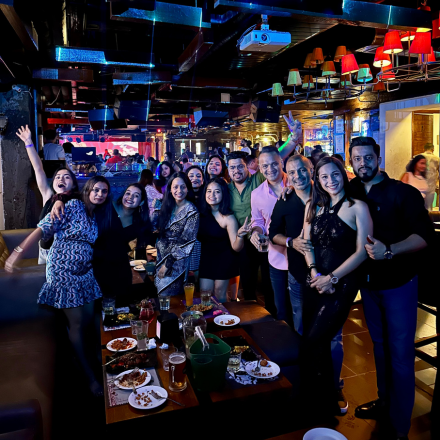 Employees participating in team events and workplace activities at FinEdge
